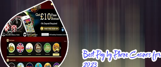 Mobile bill deposit casino